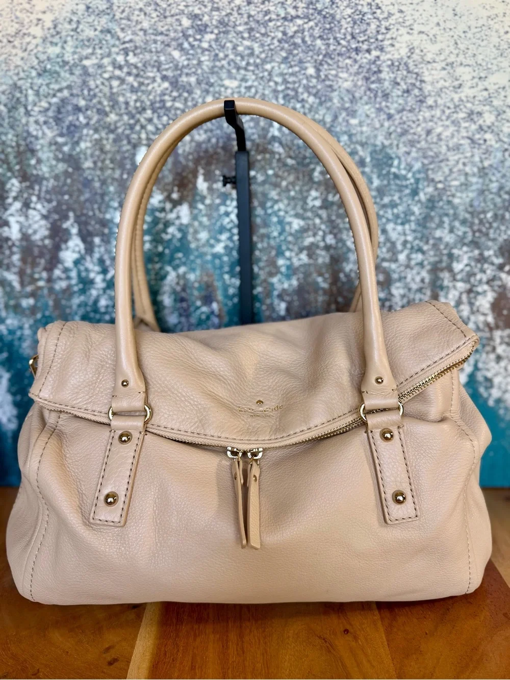 Kate Spade Old Money 2010’s Cobble Hill Leslie Slouchy Pebbled Leather Bag EUC
